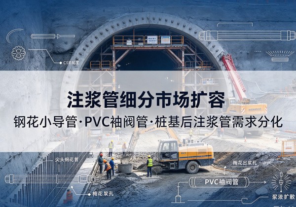 新乡注浆管细分市场扩容，隧道钢花小导管、PVC 袖阀管、桩基后注浆管需求分化